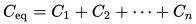 Capacitors in parallel equivalent capacitance